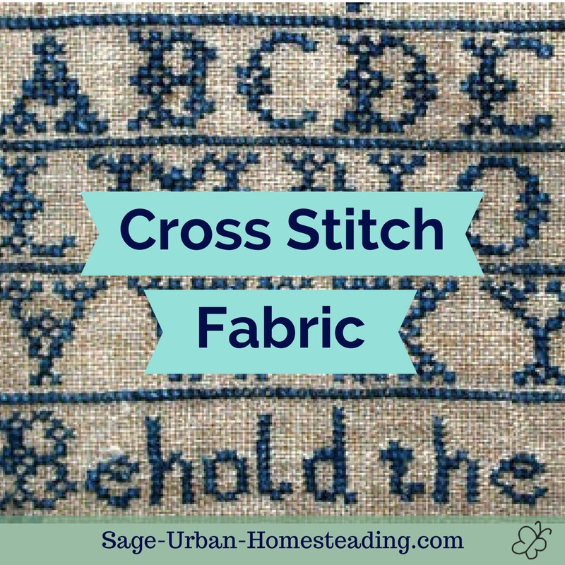 Raw Natural Aida Cross Stitch Fabric - Stitched Modern